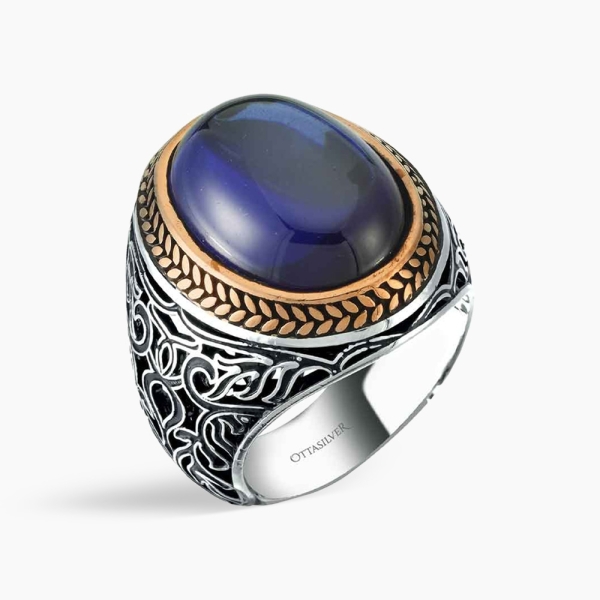 Blue S-Sapphire Silver Ring