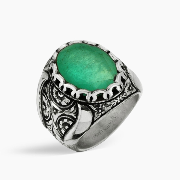 Emerald Stone Exclusive Sultan Ring