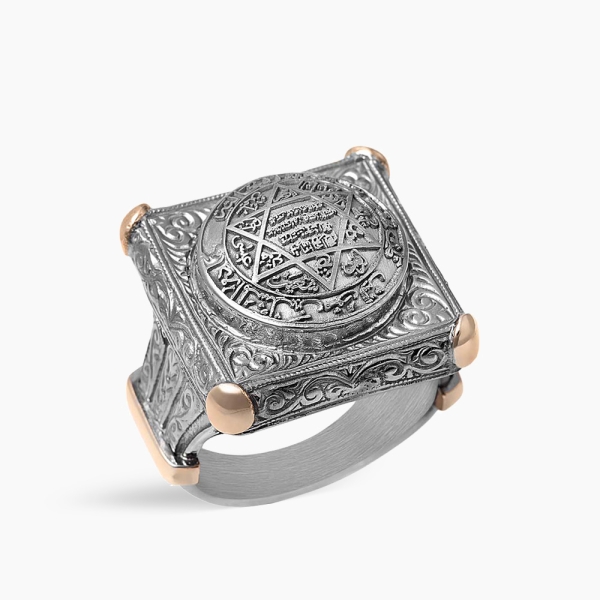 925 Sterling Silver Solomon Ring 