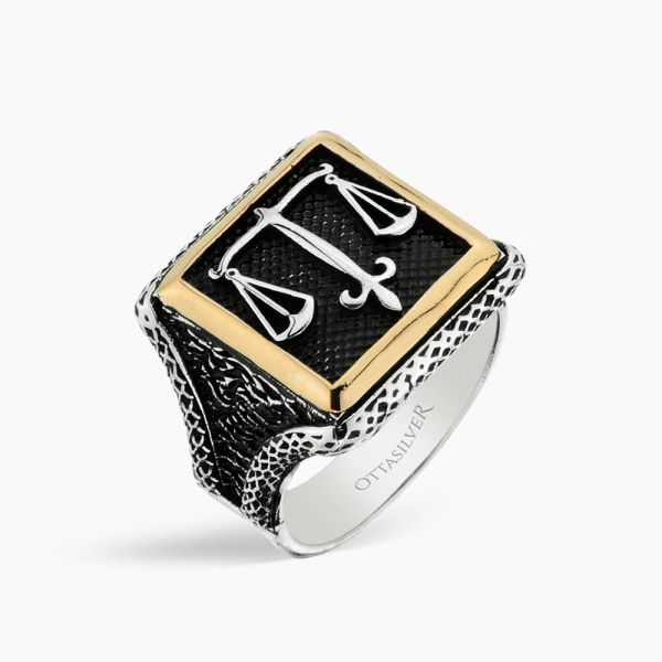 Scales of Justice Ring 