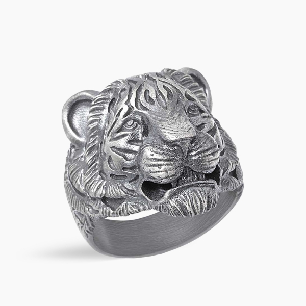 Tiger's Gaze Silver Ring