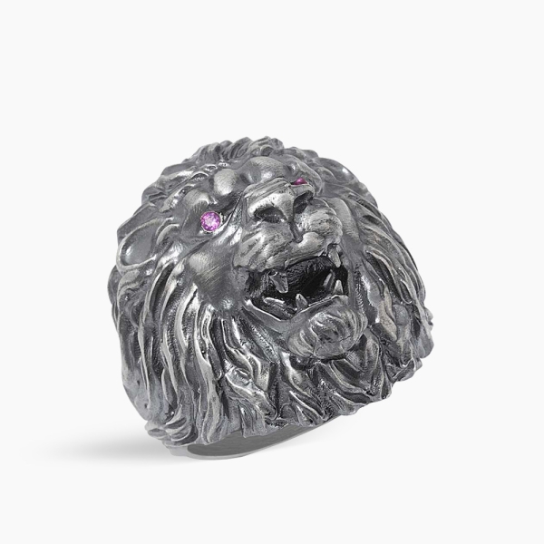Lion's Fire Sterling Ring