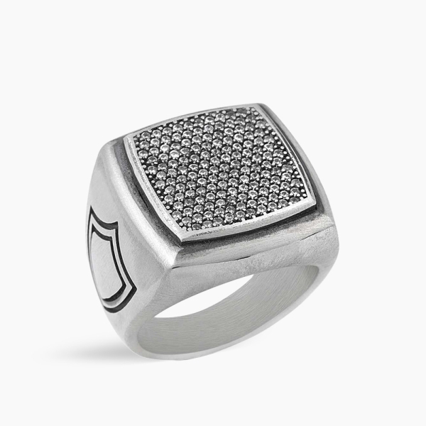White Zircon Exclusive Silver Ring