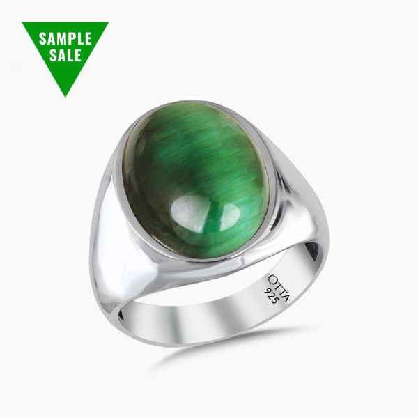 Green Tiger Eye Basic Ring