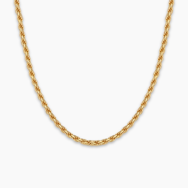 Rope Chain  Gold Plated- 3 mm