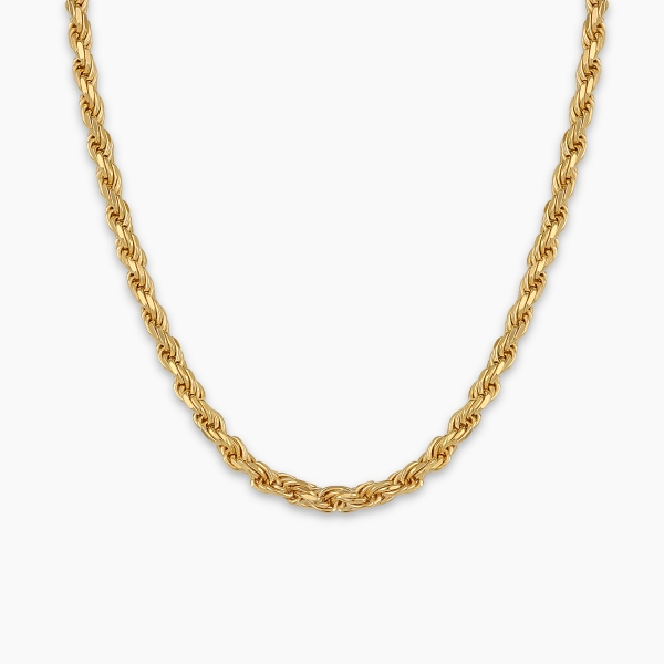 Rope Chain  Gold Plated- 5 mm