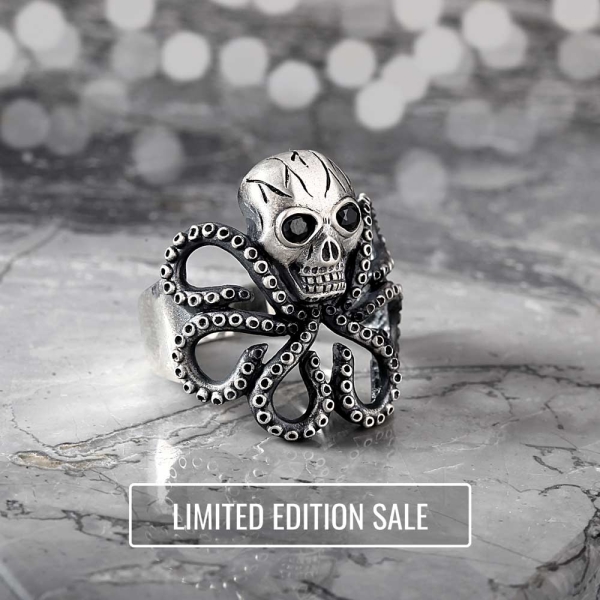 Octopus Skull Ring