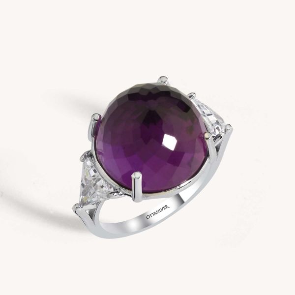 Bold Purple Gemstone Ring