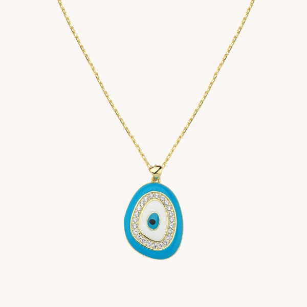 Blue Eye Pendant Necklace