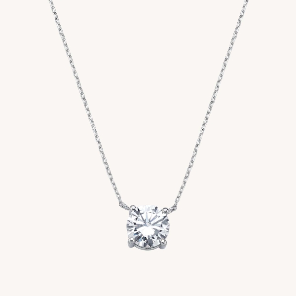 Solitaire Reflection Necklace