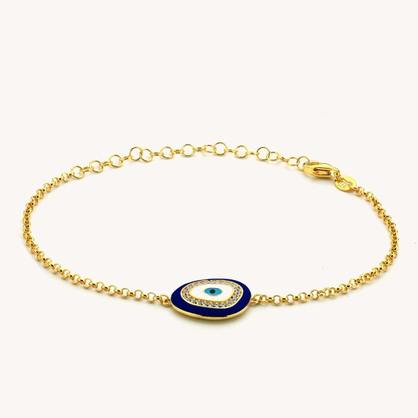 Golden Serenity Eye Bracelet