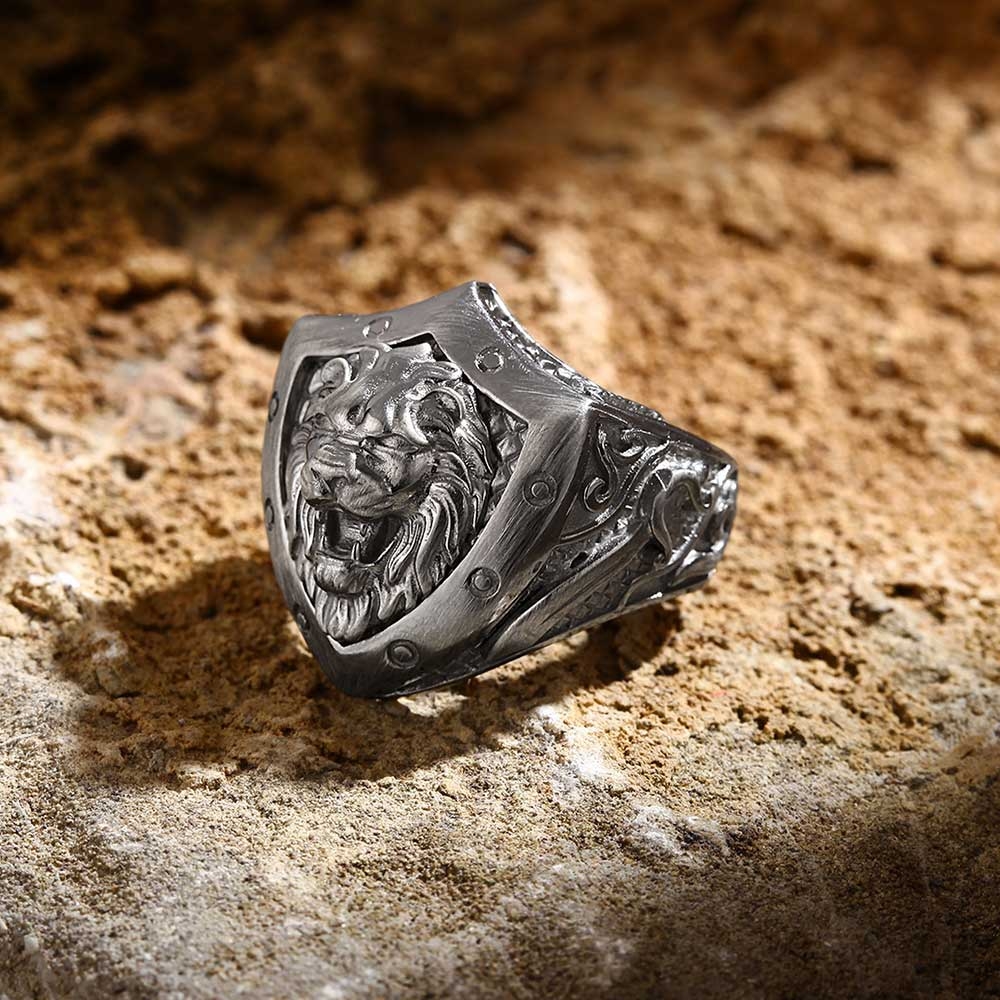 Majestic Lion Silver Ring