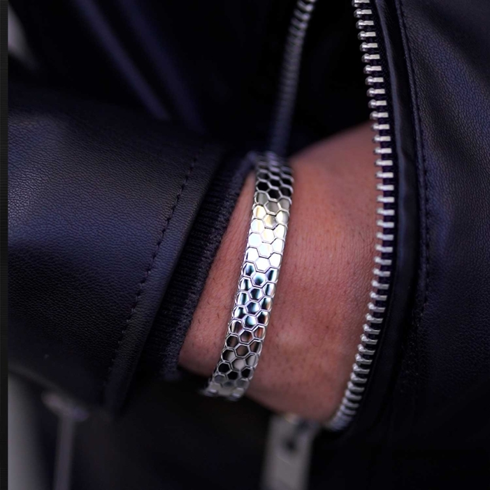 アクセサリー Hender Scheme python silver bangle S Hender Scheme (エンダースキーマ) python silver bangle S