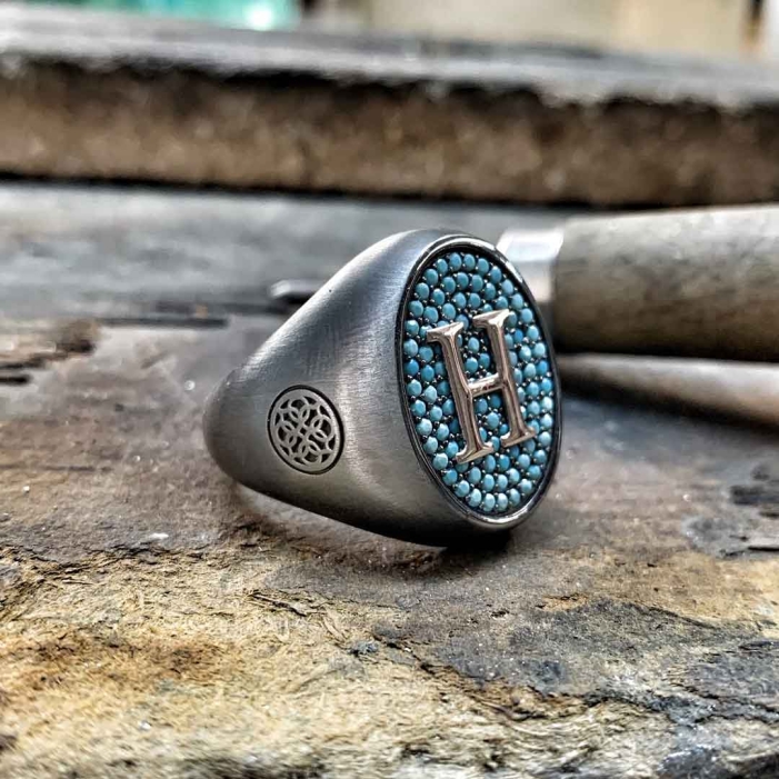 rare taujan silver925 ring 14~16