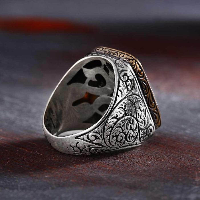 CZ Diamonds Silver Men's Ring