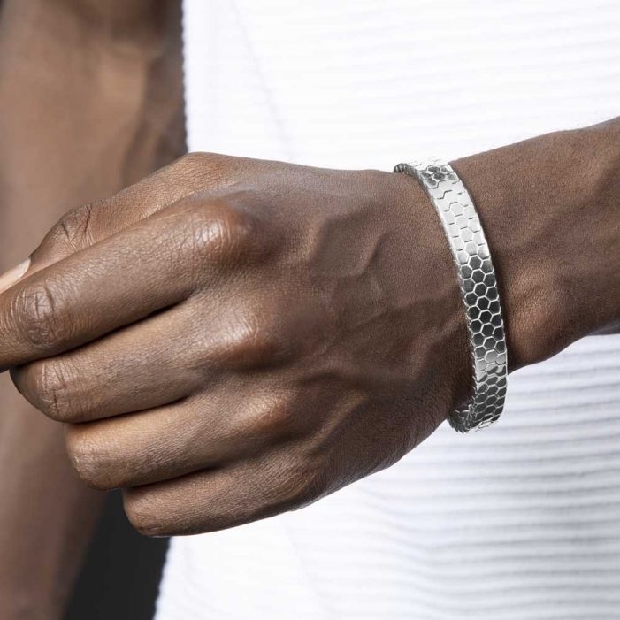 アクセサリー Hender Scheme python silver bangle S Pandora ESSENCE Bangle Organically Shaped Sterling silver