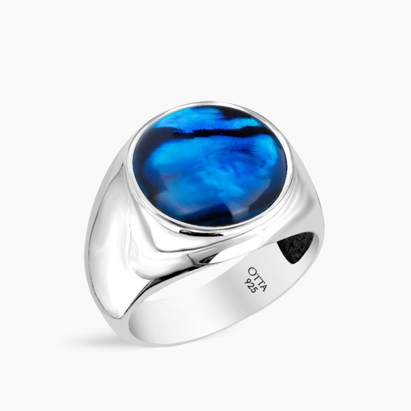 アクセサリー GARNI Round Stone Pierce(BLUE) MEN'S BLUE SAPPHIRE PAVE PINKY RING – SHAY JEWELRY