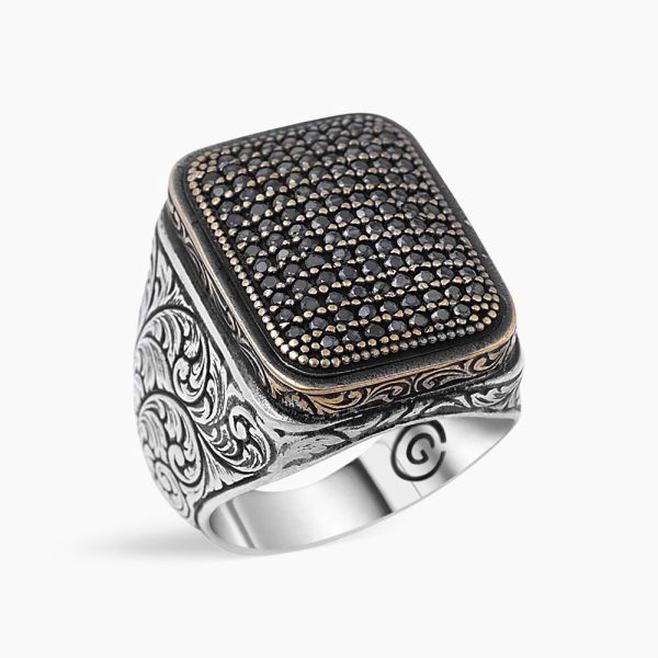 CZ Diamonds Silver Men's Ring