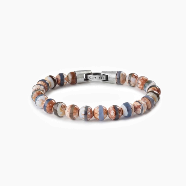 Tibetan Agate Spiritual Beads Bracelet-8mm