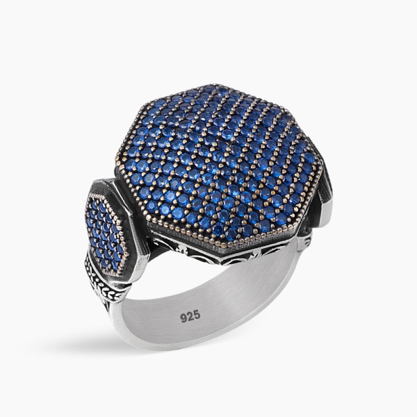 CZ Diamonds Silver Men's Ring