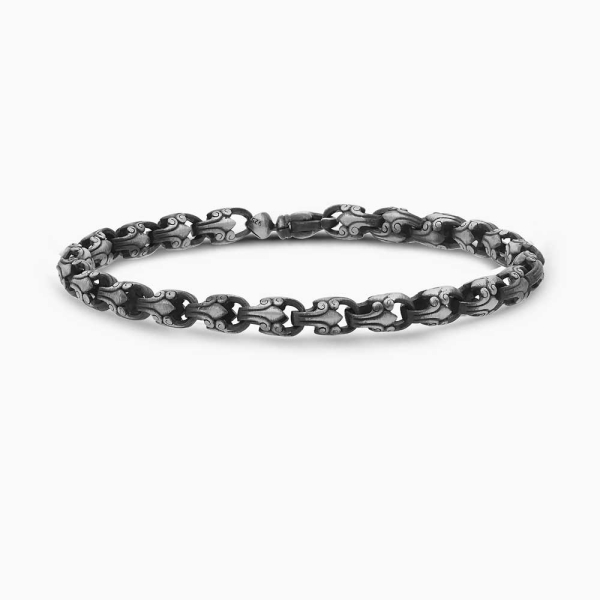 Hand-Engraved Silver Bracelet