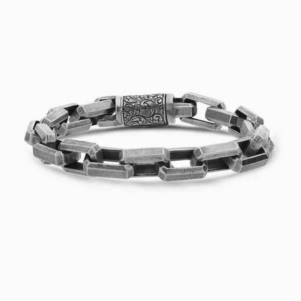 7 mm Engraved Sterling Silver Bracelet