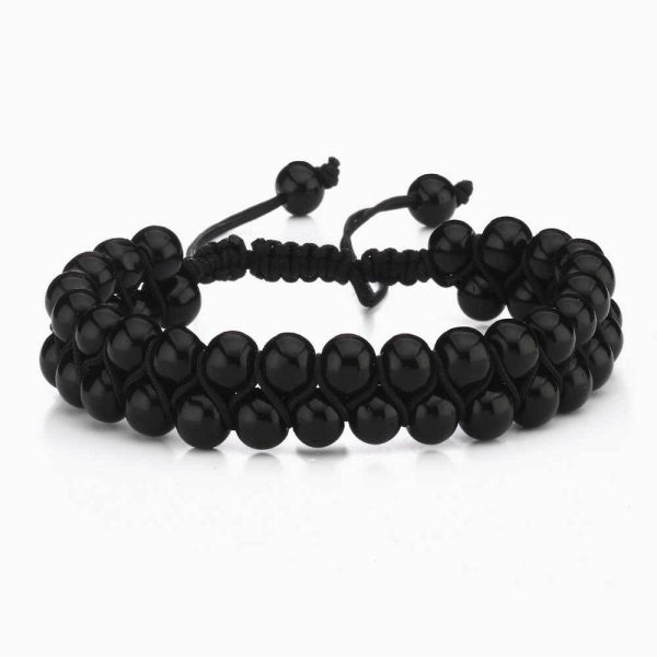 Black Onyx Beaded Bracelet
