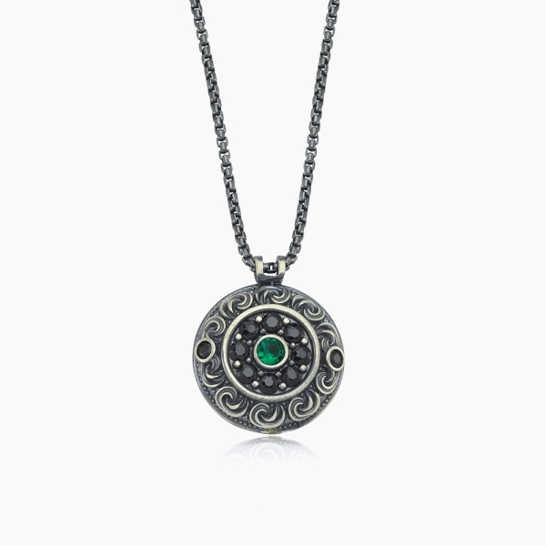 Evil Eye in Silver Necklace