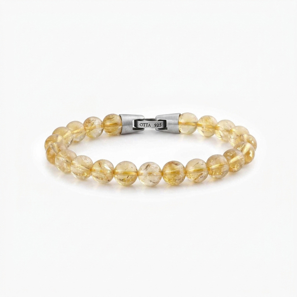 Citrine Stone Spiritual Beads Bracelet-8mm