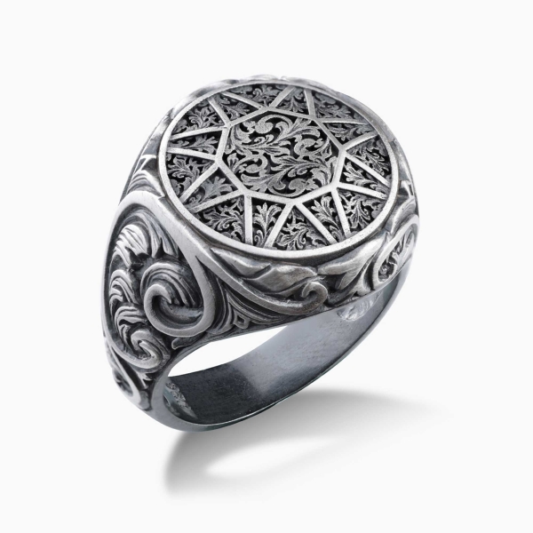 Hand-Engraved Silver Ring