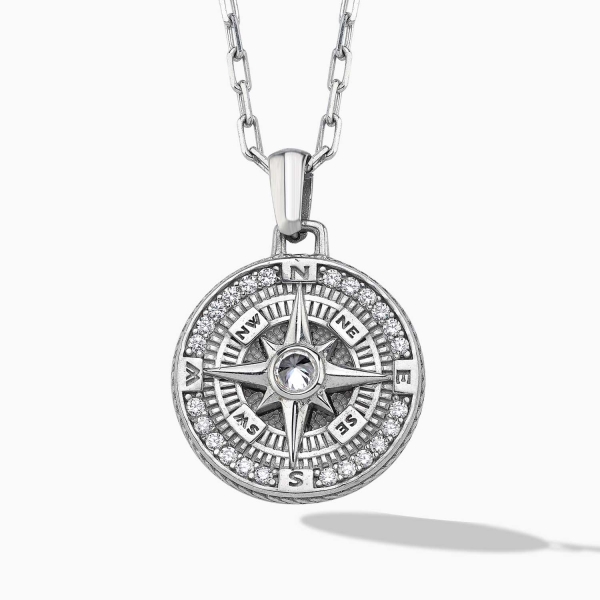 North Star White Zircon Necklace