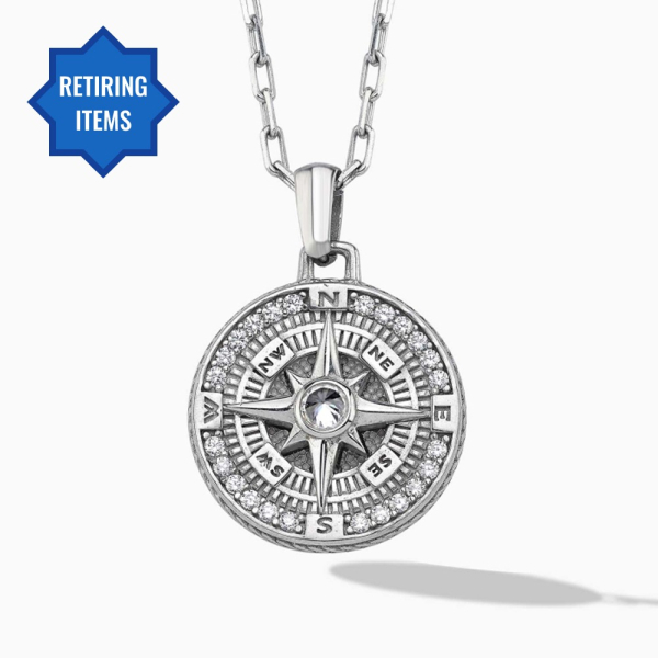 North Star White Zircon Necklace
