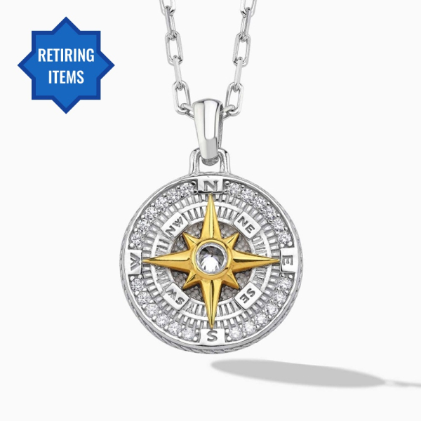 North Star White Zircon Necklace