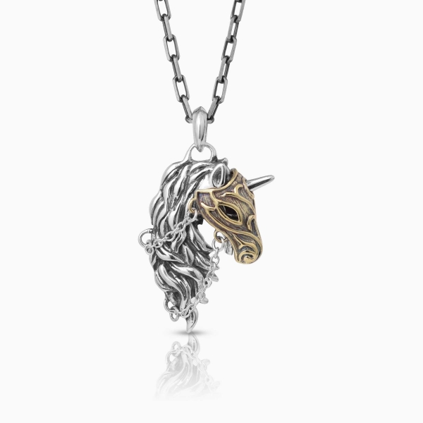Silver Horse Necklace 