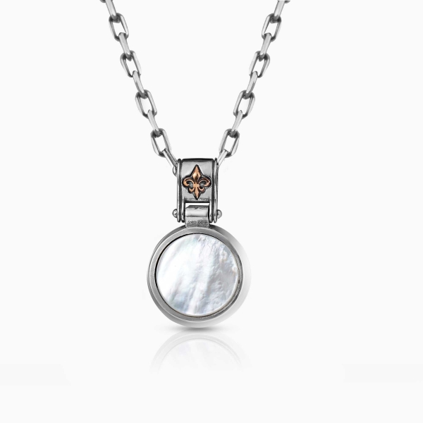 Mother of Pearl  Round Pendant