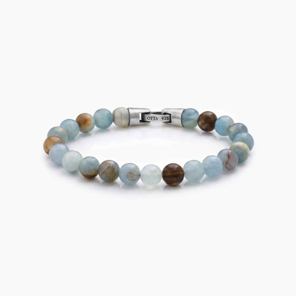 Blue Aragonite Stone Spiritual Beads Bracelet-8mm