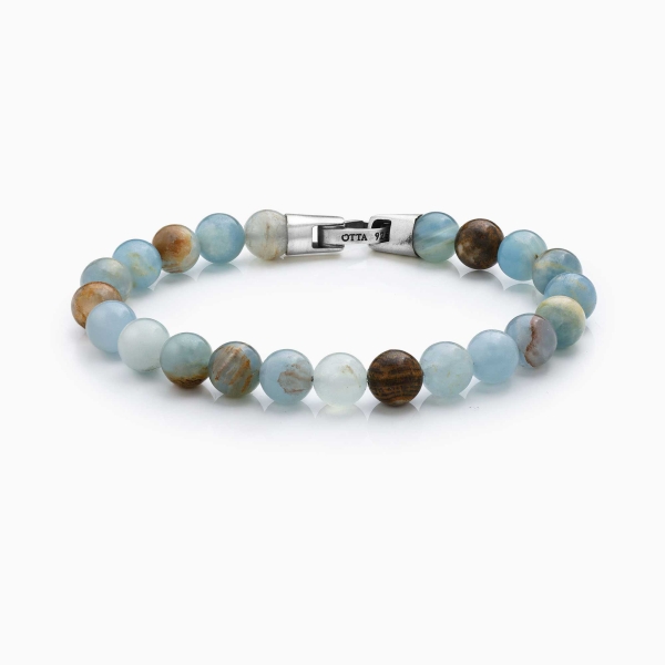 Blue Aragonite Stone Spiritual Beads Bracelet-8mm
