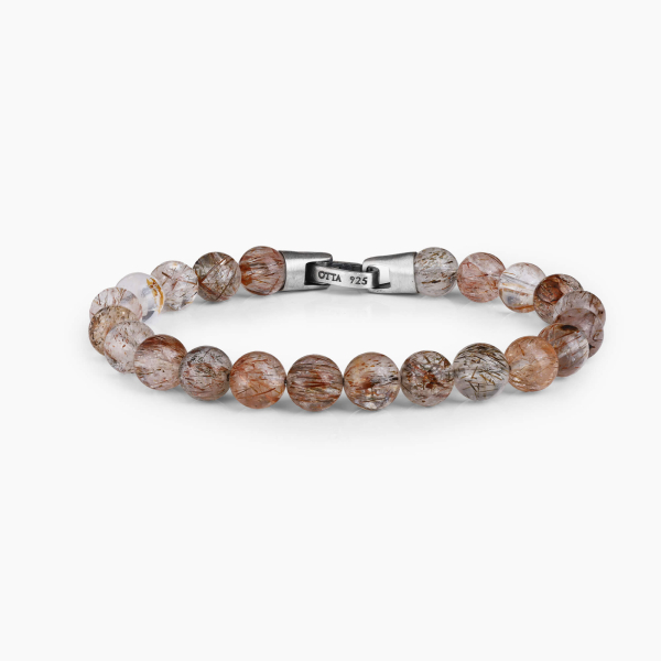 Black Golden Super Seven Quartz Beads Bracelet-8mm