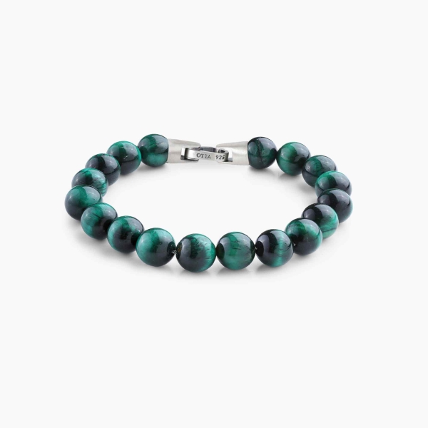 Green Tiger Eye Stone Spiritual Beads Bracelet-10mm
