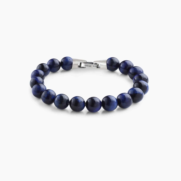 Blue Tiger Eye Stone Spiritual Beads Bracelet-10mm