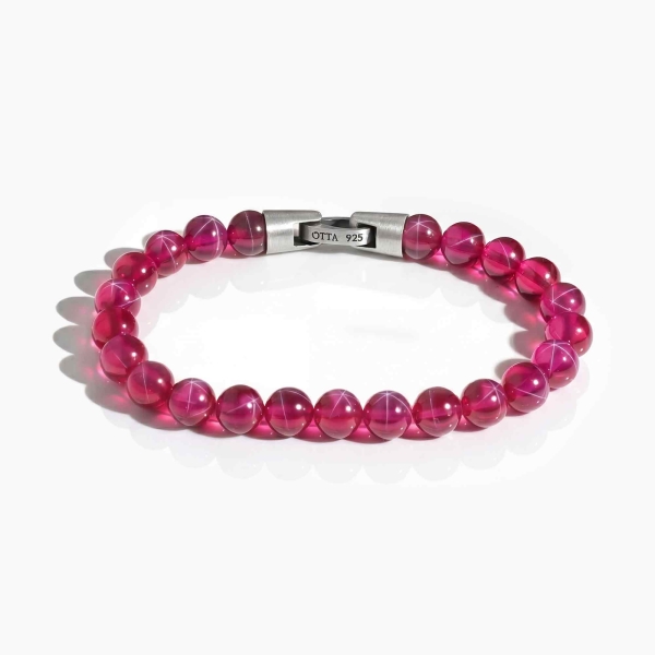 Star Ruby Stone Spiritual Beads Bracelet-8mm