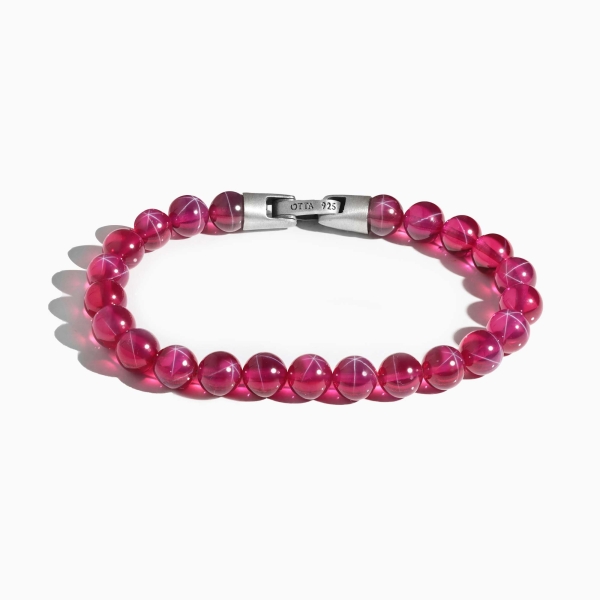 Star Ruby Stone Spiritual Beads Bracelet-8mm