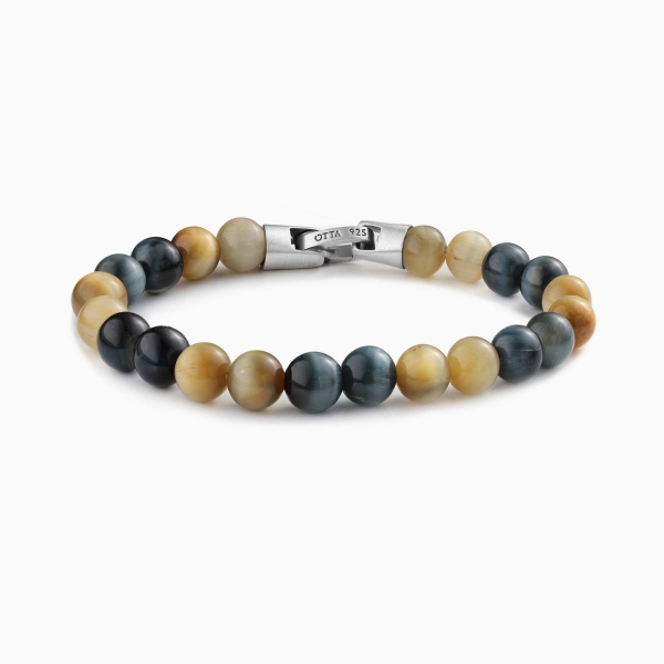 Multicolour Tiger Eye Stone Spiritual Beads Bracelet-8mm