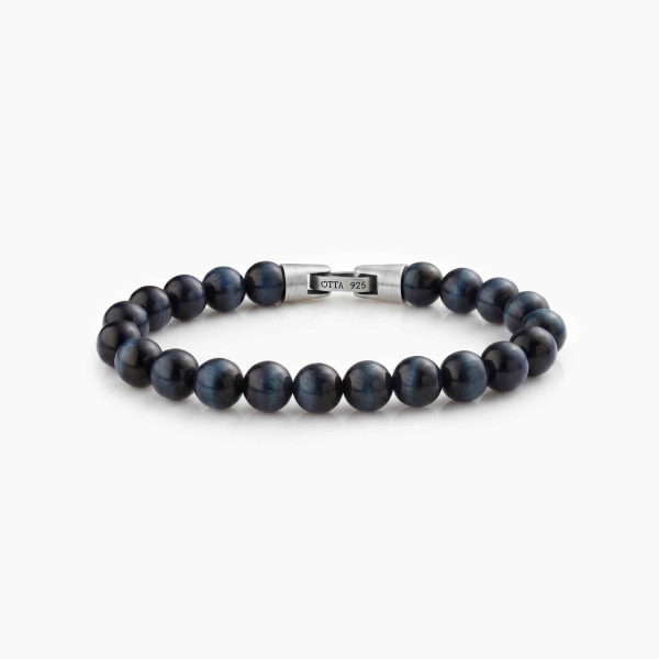 Dark Blue Tiger Eye Stone Spiritual Beads Bracelet-8mm