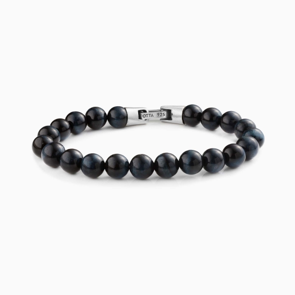 Dark Blue Tiger Eye Stone Spiritual Beads Bracelet-8mm