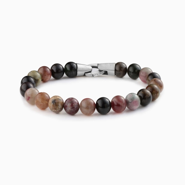 Mixed Tourmaline Stone Spiritual Beads Bracelet-8mm