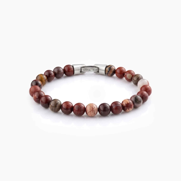 Flame Jasper Stone Spiritual Beads Bracelet-8mm