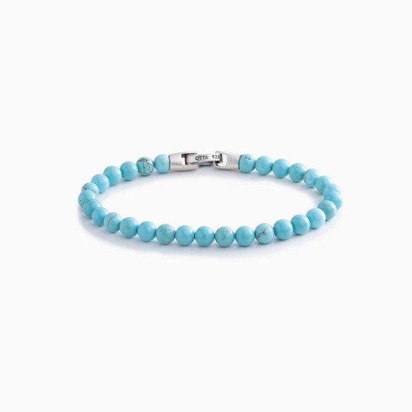 Light Turquoise Stone Spiritual Beads Bracelet-6mm