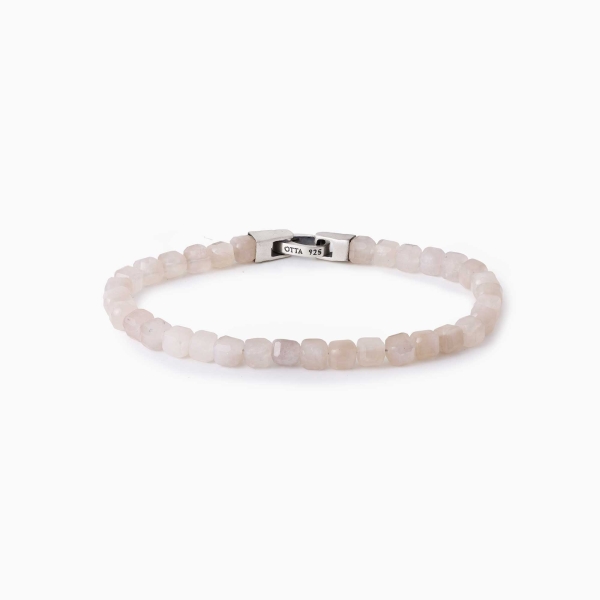 Square Moon Stone Spiritual Beads Bracelet-6mm