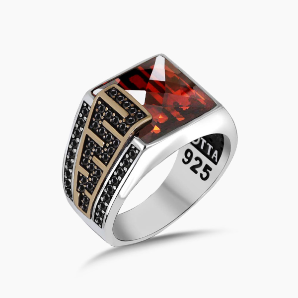 Black Zircon Minimal Ring